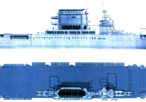 Aircraft carrier USS CV-2 Lexington 1942 [Aircraft Carrier] - drawings, dimensions, pictures